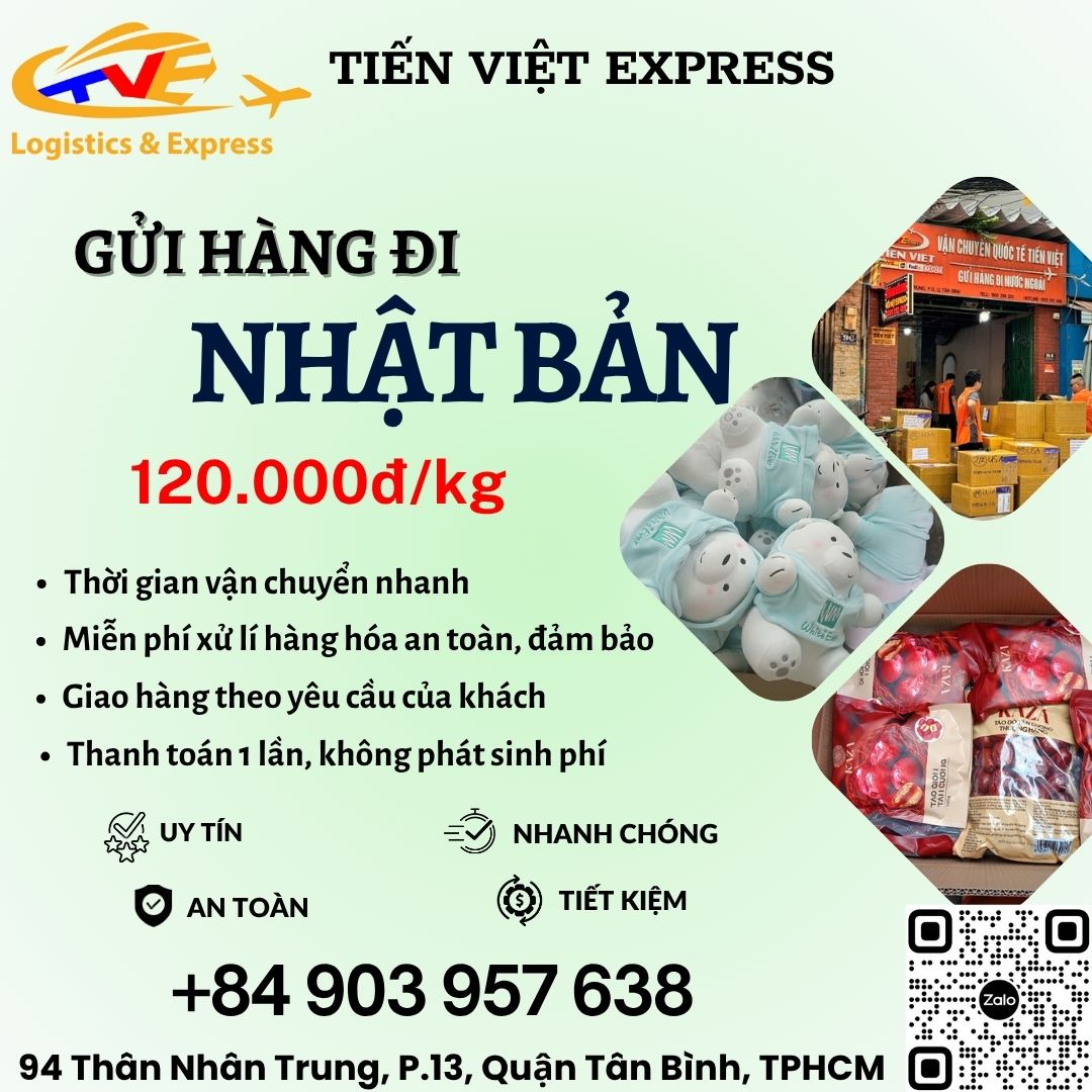 Gửi hàng đi Nhật Bản  - Tiến Việt Express